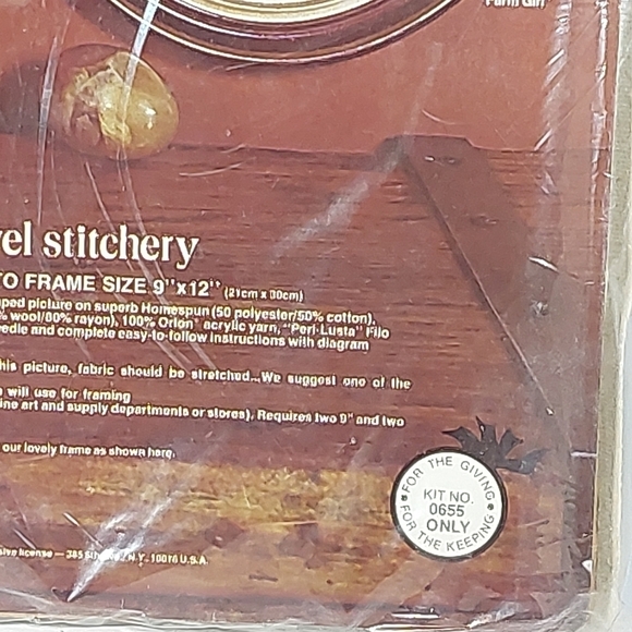 Vtg Paragon Needlecraft Exquisite Hummel Stitchery Embroidery Kit Farm Boy 0655 - Picture 6 of 9